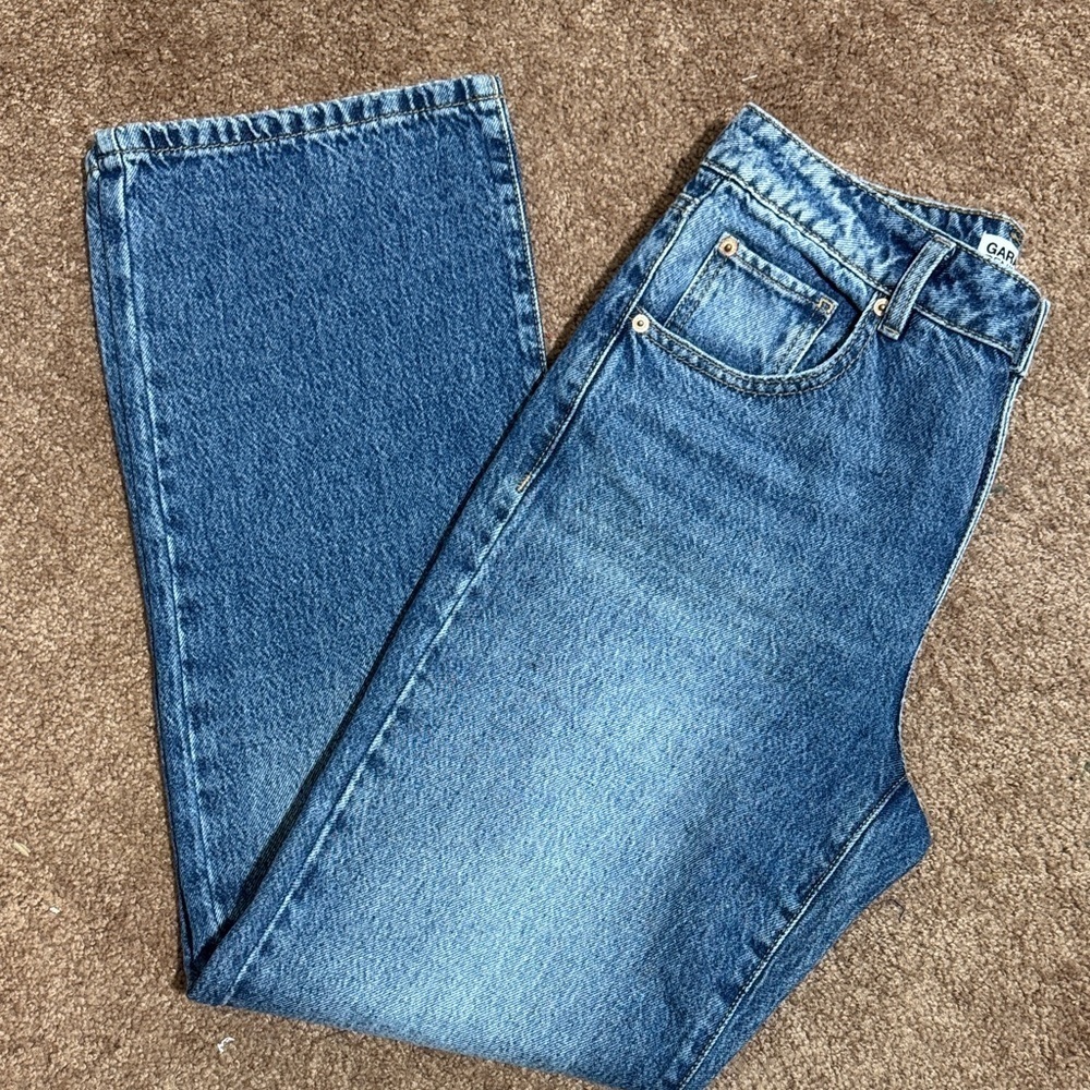 EUC Garage Classic 90’s Straight Style Blue Jeans Love - Picture 3 of 6